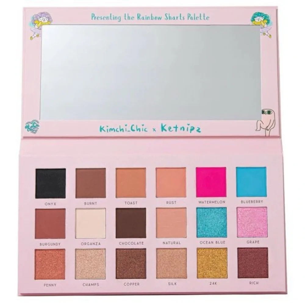NIP Kimchi Chic Ketnipz Rainbow Sharts Mini Me Eyeshadow Pressed Pigment Palette